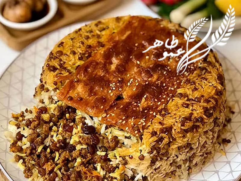 مراح پخت عدس پلو