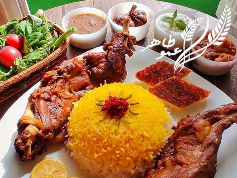 مواد اولیه طرز تهیه باقالی پلو با گوشت